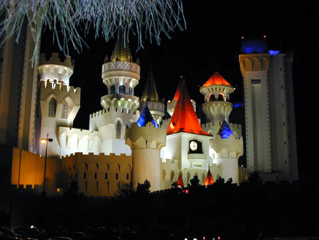 From our hotel at night 2003 vegas